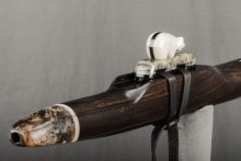 African Blackwood  Native American Flute, Minor, Mid G-4, #M12D